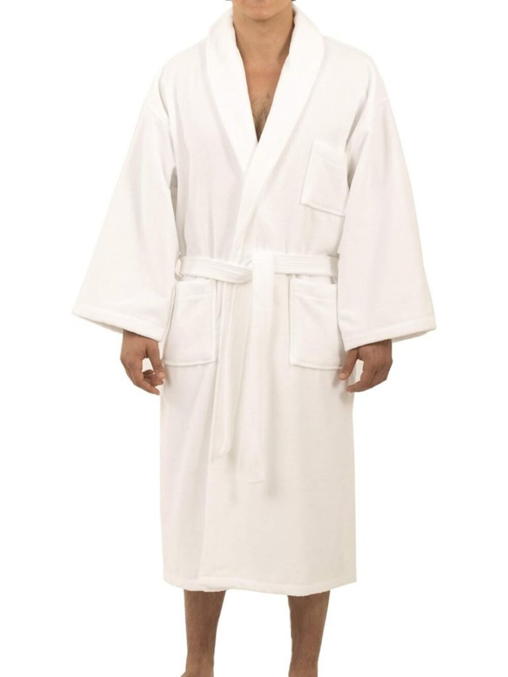 Super Absorbent Men's Terry Cloth Bathrobe | Cozy Cotton Spa Robe for Relaxation